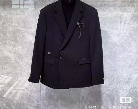 轻熟风高级感修身小西装外套男士韩版潮流时尚...