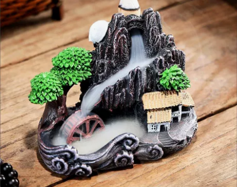 (特价送香炉)倒流香塔香创意摆件香薰家用倒...