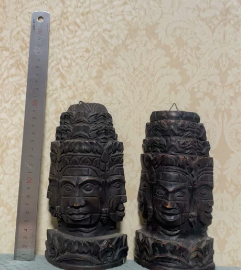 吴哥窟木雕纪念品 180一个，二个300元...