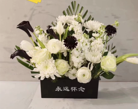 简约清明节专用花盆容器塑料花篮白事花篮永远...