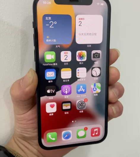 苹果12黑色国行128g整机纯原装不漏气,...