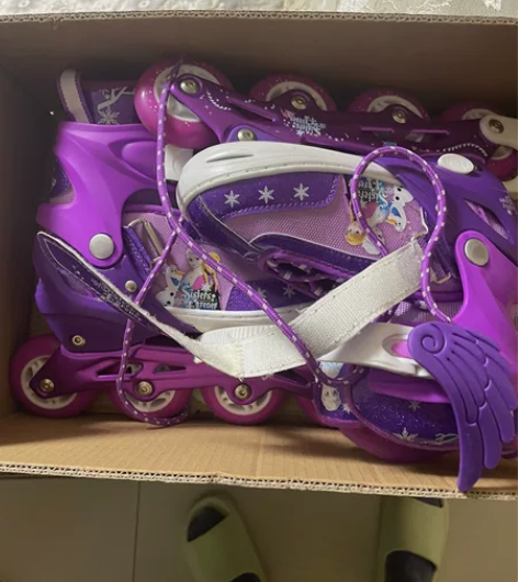 儿童旱冰鞋,迪士尼旱冰鞋。单排铝合金旱冰鞋...