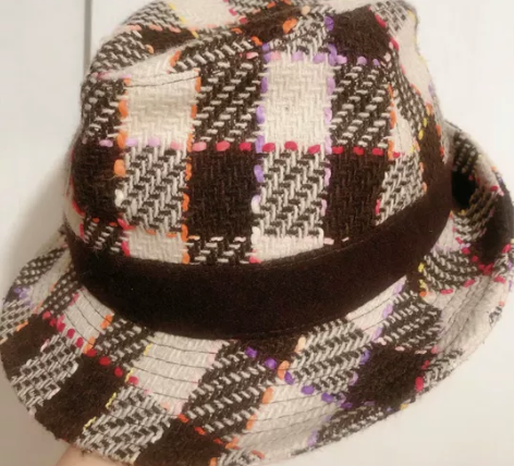 韩国复古小香风粗花呢英伦格纹棋盘格秋冬保暖...