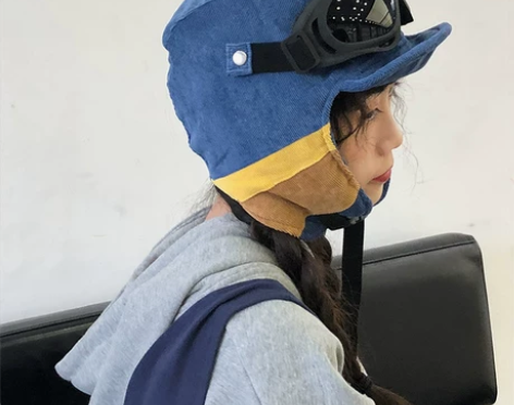 科幻，郑多喜 帅气护目雷锋帽秋冬季新款护耳...