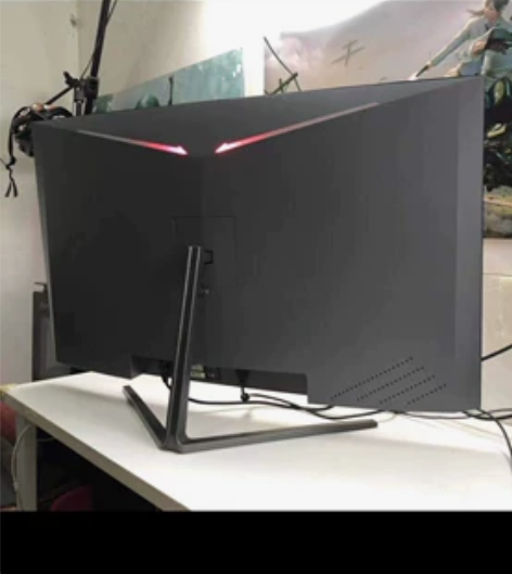 40寸曲面无边框显示器，vga+dvi+接...