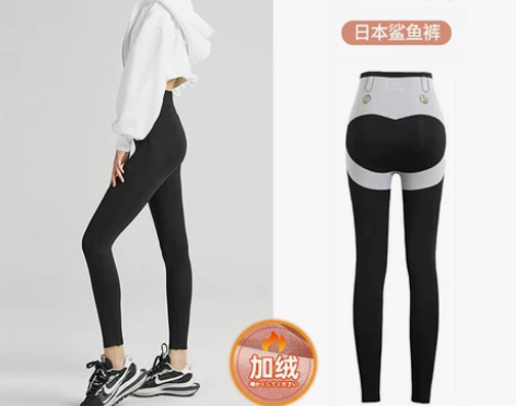 日本TPXC鲨鱼裤女外穿打底裤秋冬款提臀加...