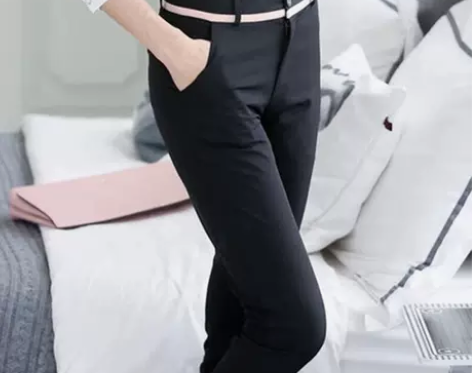 【双11狂欢价】黑色加绒西裤女职业工作裤子...