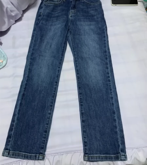 软糯亲肤!弹力大 怀旧色高腰牛仔裤女喇叭裤...