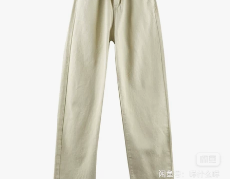 春秋新款韩版Chic宽松高腰显瘦直筒牛仔裤...