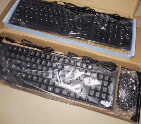 有线键盘鼠标套装办公键盘电脑笔记本通用US...