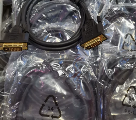 原装戴尔拆机DVI线1.5米24+1带大磁...