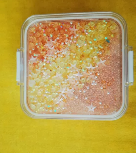 460ml密封罐子夜光橘色系铺层  有想自...