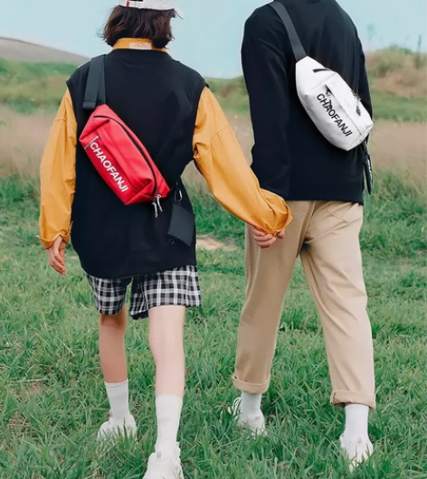 【年货价】CHAOFANJI斜挎包男士潮牌...