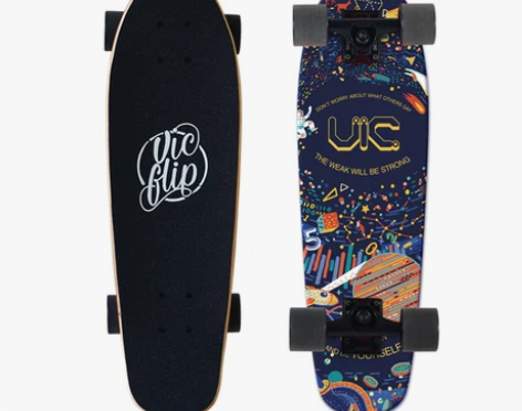 VIC枫木大鱼板 代步刷街小鱼板四轮成人公...