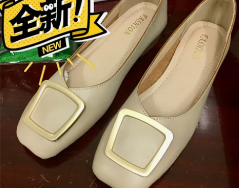 全新低跟方扣单鞋矮跟舒适上班鞋 厂家直发，...