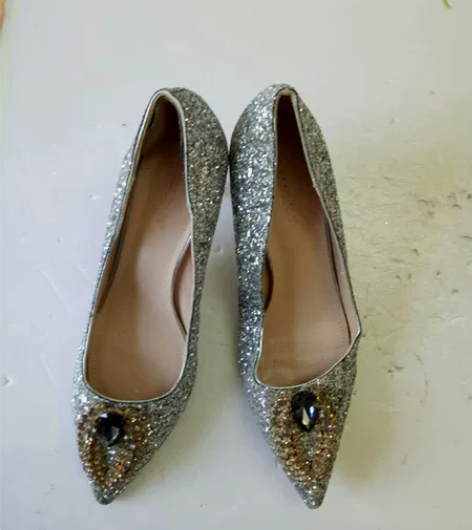 女高跟单鞋（37码包邮)旧二手鞋女高跟鞋尖...