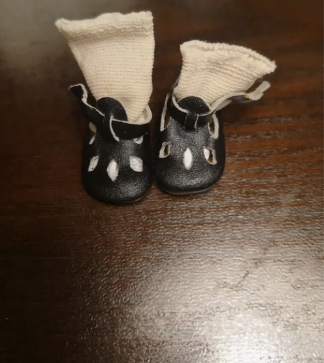 古董陶瓷娃娃 浓汤娃娃鞋古董娃鞋    鞋...