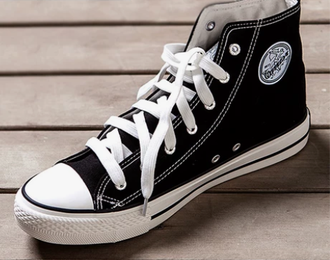 44大码回力帆布鞋男春夏经典情侣百搭高帮黑...