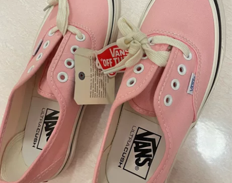 vans安纳海姆浅粉色36码 全新没穿过 ...
