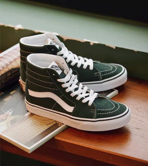 Vans范斯官方 SK8-Hi墨绿色复古风...