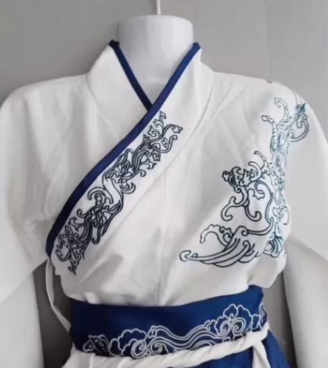 原创中国风汉服女侠客帅气武侠古装晋制交领齐...