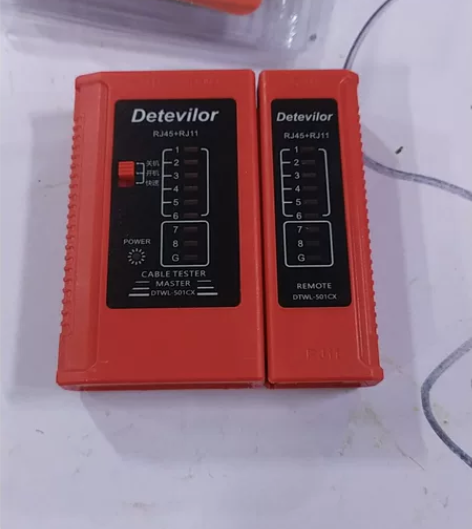 精明鼠同款红色多功能网线测试仪网线电话线 ...