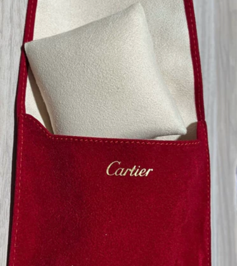 全新卡地亚cartier 红色绒布袋 小枕...