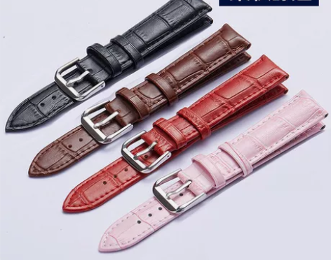小牛皮真皮表带针扣配件手表 表扣款式:针扣...