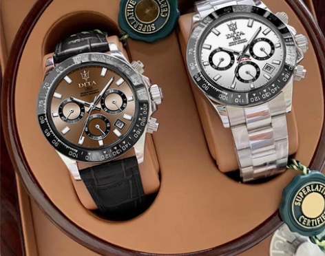 瑞士正品迪通拿全自动机械男表余文乐同款十大...