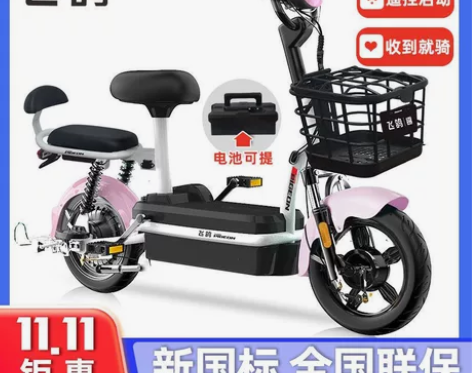 飞鸽电动车新国标48V轻便代步车男女士电动...