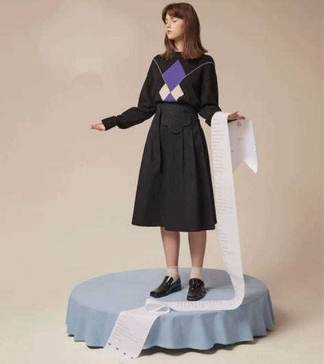 LLANO新款赫本休闲原宿风chic时尚高...