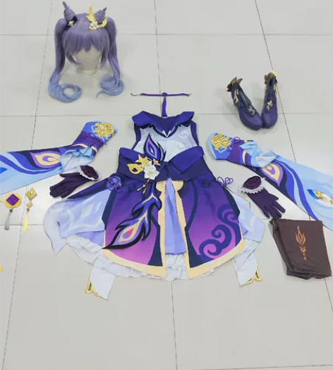 【租】初兽猫原神刻晴cos大全套～ 衣服：...