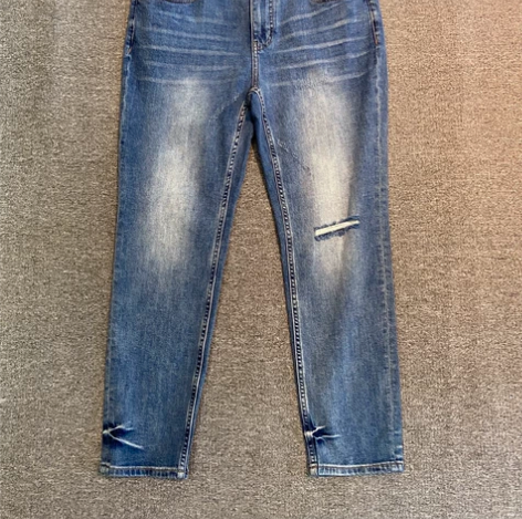 GXG 破洞牛仔裤,弹力面料 合体窄脚版 ...