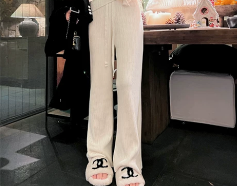 ByYou 2022春季新款垂感白色针织阔...