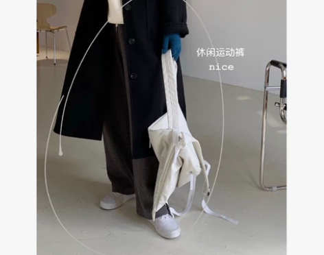 HEYGIRL黑哥 高腰显瘦直筒家居休闲裤...