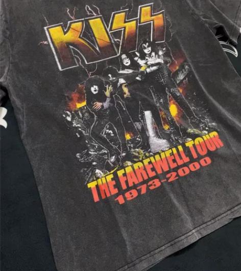 Vintage Kiss重金属摇滚乐队洗水...