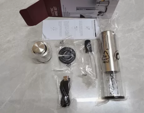 圆乐定制版企业礼品红酒开瓶器套装，不锈钢充...