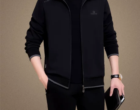 【38活动价】恒源祥高端中年运动服套装男士...