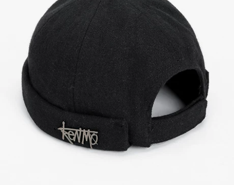 无檐瓜皮帽男士潮牌日系嘻哈雅痞帽女复古流氓...