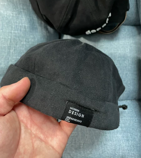 瓜皮帽地主帽水手帽 UR 后面带抽绳的是U...