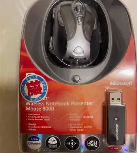微软 无线蓝牙 笔记本演示鼠标 无线办公鼠...
