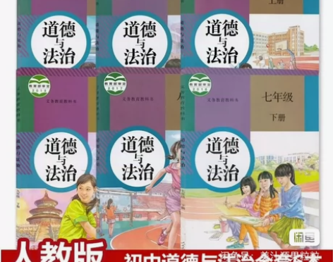 二手包邮初中789七八九年级政治道德与法治...