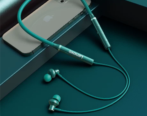 联想无线蓝牙耳机双耳运动跑步颈挂脖头戴入耳...