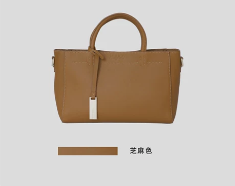 猴子家自主款 2021新款真皮女包芝麻色小...