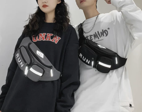 胸包男潮牌斜挎包大容量运动单肩包潮流ins...