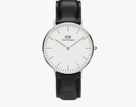 正品DW手表表盘36mm;表带有略微折痕,...