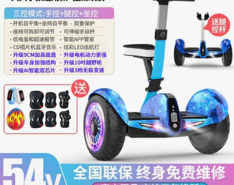 柏思图智能坐骑平衡车儿童6一12电动成年2...
