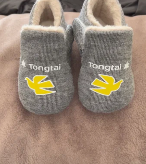 童泰加绒婴儿冬季软底鞋 110/54 ，两...
