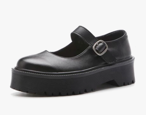 「StuckB咸鱼共和国」厚底玛丽珍鞋复古...