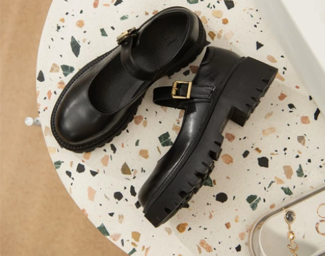 柒步森林玛丽珍鞋平厚底单鞋女夏jk英伦风小...